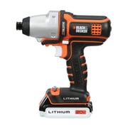 مثقاب لاسلكي Black+decker 20v، مجموعة أدوات كهربائية مكونة من 6 قطع، بطارية وشاحن متضمنان (bdcdmt1206kitc)