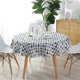 thumbnail image 5 of Northern Europe Style Terylene&Cotton Mixed Round Table Cloth Multicolor Triangle White Line Gray Arrows Printed Table Cloth, 5 of 5