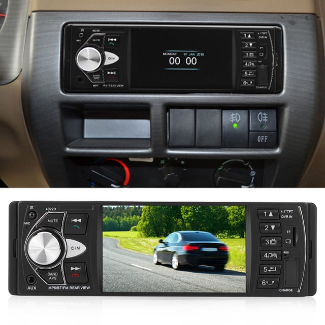 Radio Estéreo para Automóvil M, 4.1 Pulgadas, FM, para Automóvil, Rendimiento Sólido