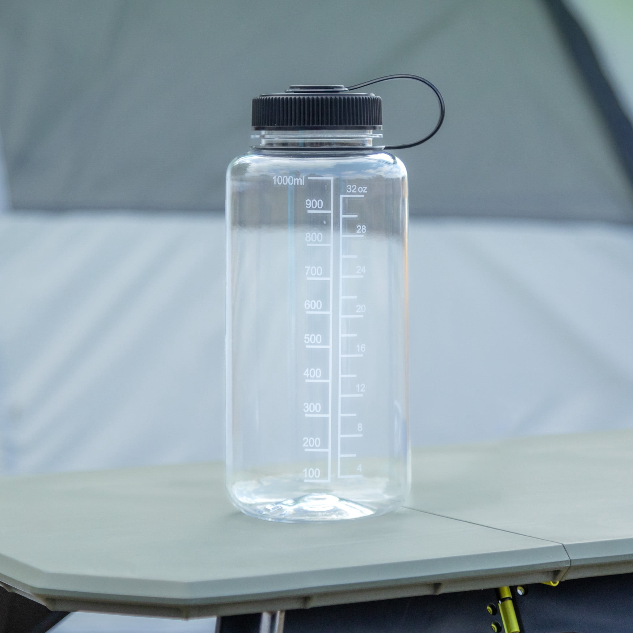 Ozark Trail 32 oz Tritan Plastic, Wide Mouth Water Bottle, Clear