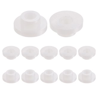 Lot De 8 Bagues à Collerette POM - Alésage 15,1mm X OD 17mm X Longueur 12mm