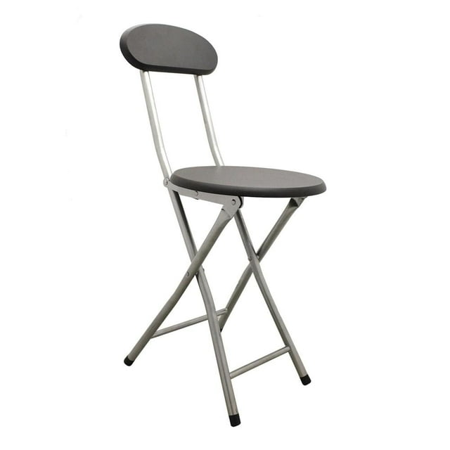 Silla Plegable Mainstays Circular Negra