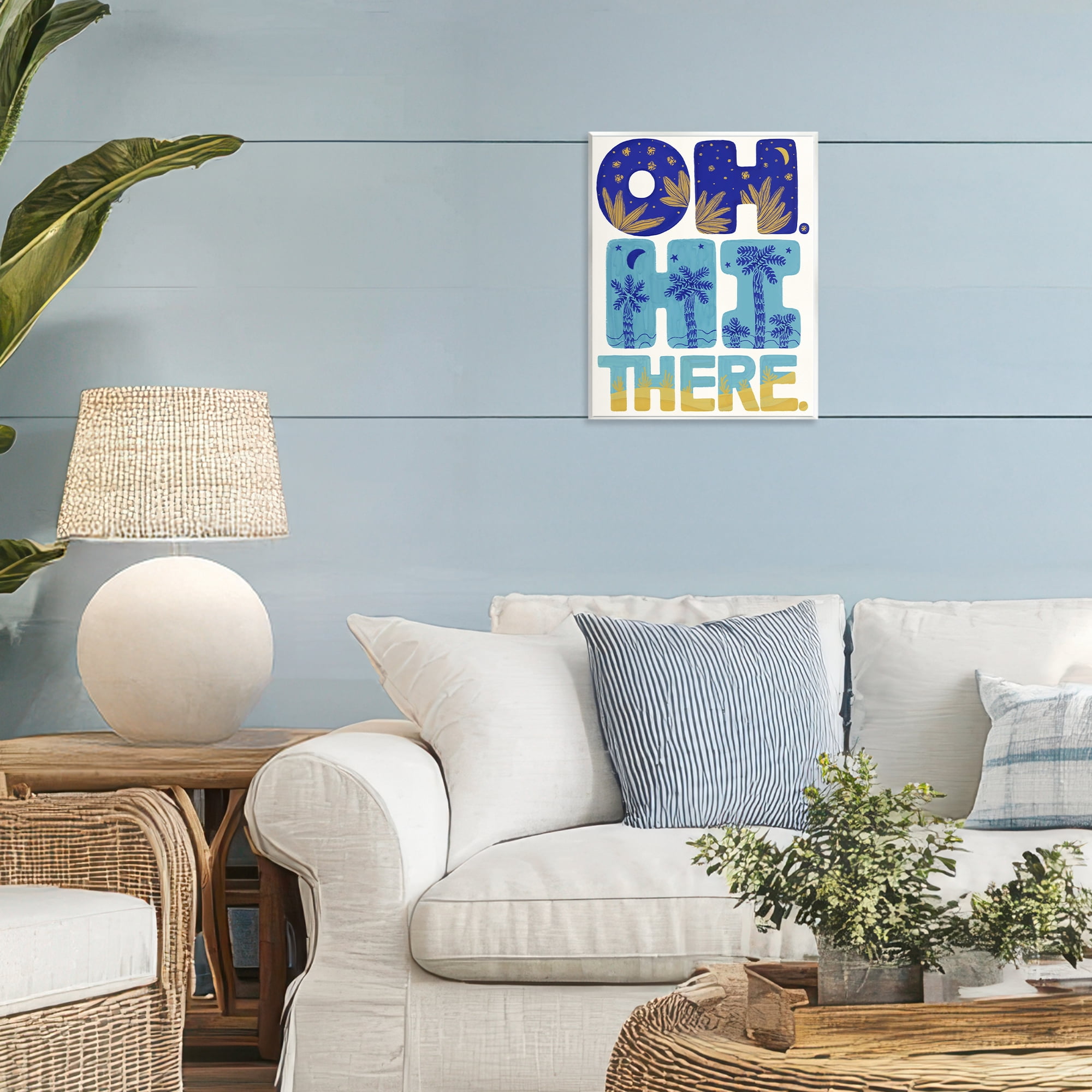 Stupell Industries Oh Hi There Tropical Wall Plaque Art, design by Connie Summers