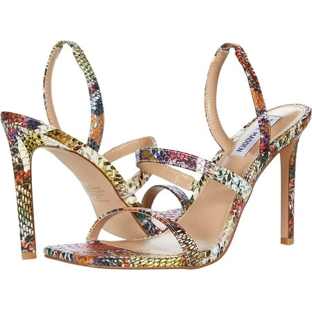 Steve Madden Womens Gracey Heeled Sandal 8.5 Rainbow Snake