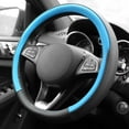 thumbnail image 6 of FH Group Microfiber Leather Steering Wheel Cover Fits 14.5" - 15.5" w/ Dash Mat, 6 of 7
