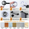 thumbnail image 2 of WOWOW Bathroom Towel Bar,Matte Black  24 inch Bathroom Towel Holder 304 Stainless Steel, 2 of 6