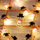 thumbnail image 2 of Guirnalda de luces para árbol de Navidad, Papá Noel, muñeco de nieve, alce, adornos navideños para el hogar, Navidad, Año Nuevo, 2023, 2 of 5