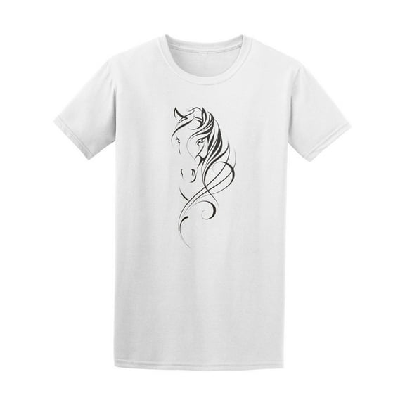 Beautiful Horse's Head Graphic Tee Men's -Image by Shutterstock