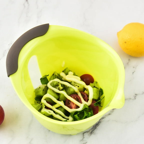 WHAMVOX Mixing Bowls Set with PP Material for Home Use Lightweight Portable Assorted Color