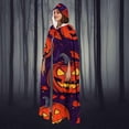 thumbnail image 1 of Capa unisex con capucha de longitud completa para mujer, capa larga, disfraz de cosplay, capa de Halloween con estampado divertido, capa de poliéster para mujer, 1 of 6