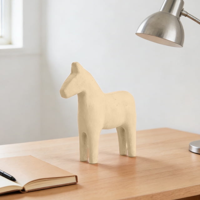 Estilo Moderno y Limpio: Crea Una Decoración de Caballo de Madera para El Hogar, Sala de Estar, Mueble de Tv, Mesa de Té.