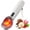White, variant on Heated Ice Cream Scoop, Electric Ice Cream Scoop with 3 Temperature Settings (120°F/140°F/160°F) for Rock-Hard Ice Cream, USB-C Rechargeable, IPX7 & Easy Clean, Ergonomic Design, Gift