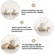 thumbnail image 3 of WORGEOUS 3 piezas plato de vela de hierro candelabro simple bandeja de almacenamiento de velas suministros para fiestas, 3 of 7
