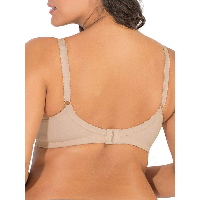  Fruit Of The Loom Womens Seamed Soft Cup Wirefree Cotton Bra