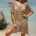 thumbnail image 3 of Gfyviroh Swimsuit Cover Ups for Women Lightweight V-Neck Beach Cover Ups Hollowed Out Coverups for Swimwear, 3 of 4