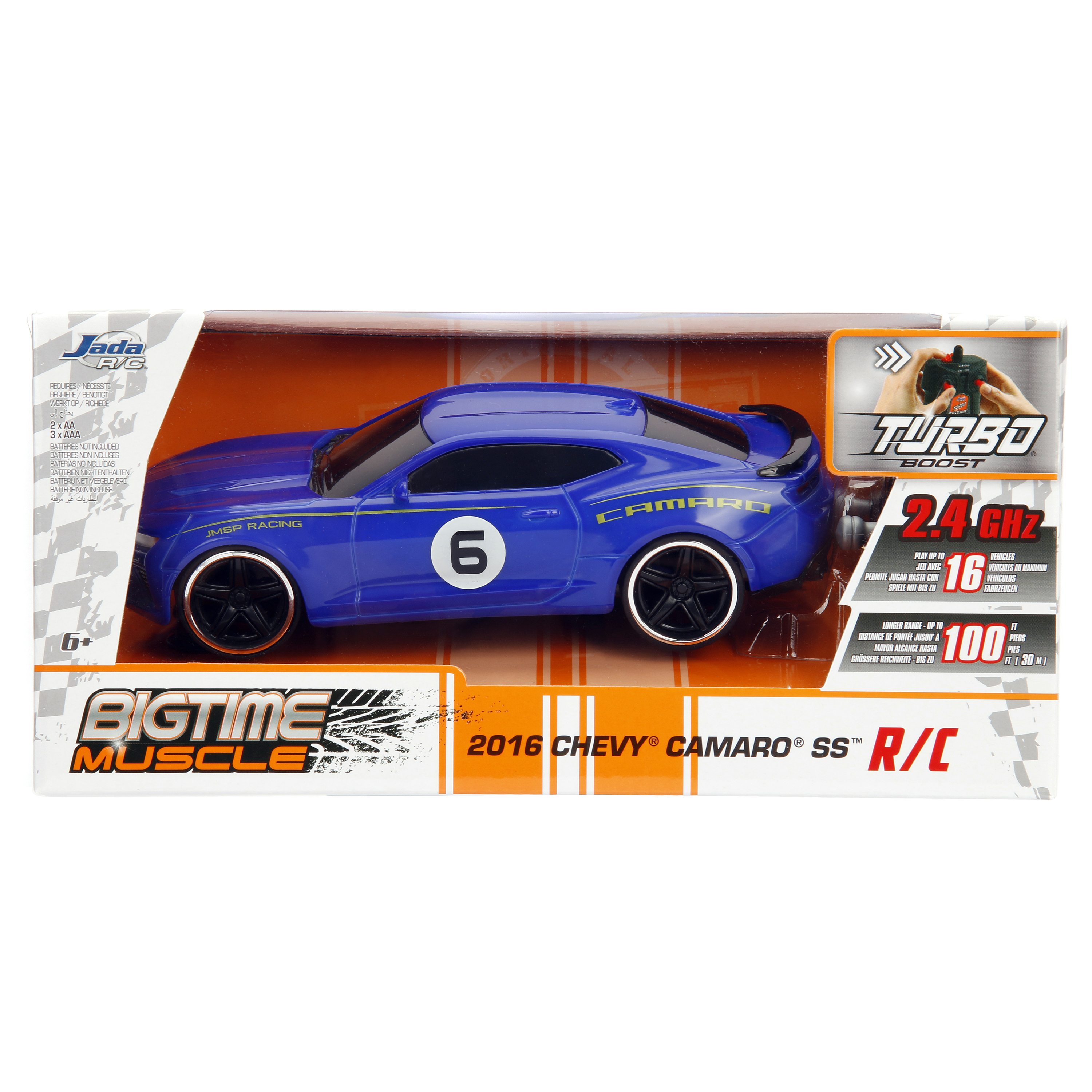 Jada Toys - Big Time Muscle 1:24 Scale RC, 2016 Chevy Camaro