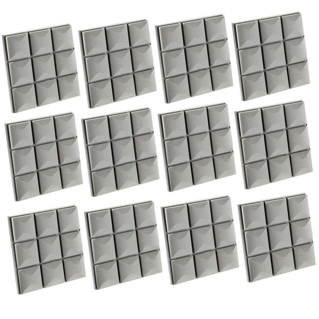 12 piezas de herramientas absorbentes de sonido para paneles acústicos de paredes y techos. Gris