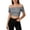 Womens tops Dark Gray, variant on Womens Off Shoulder T-Shirt Slim Fit Solid Crop Top Summer Going Out Party Club Night Hot Pink L
