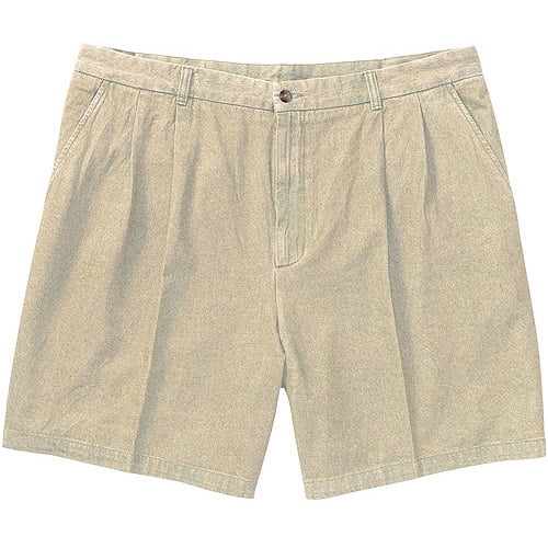 Puritan Big Men's Pleat Front Shorts
