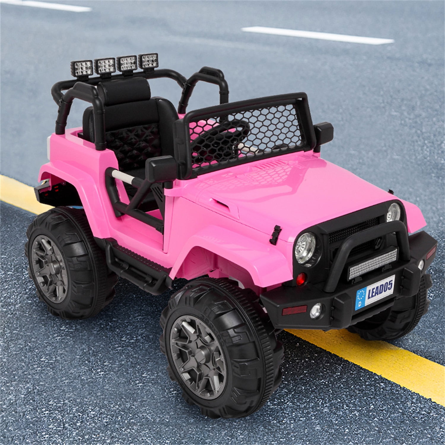 CIPACHO Remodeled Dual Drive 12V Kids Ride On Car Toy 45W * 2 Batter with 2.4G Remote Control, Pink