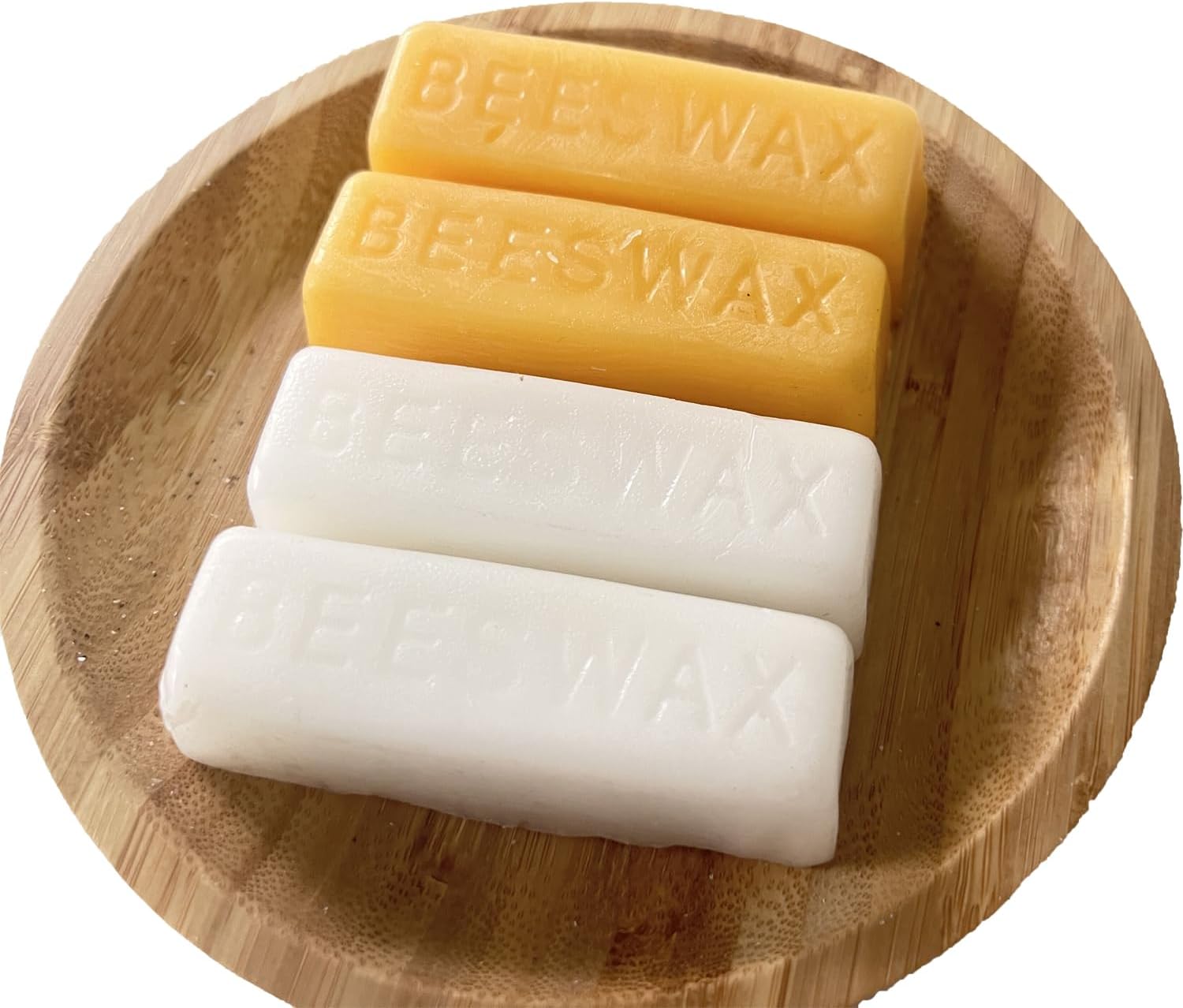 36Pcs White Beeswax Bars, Natural Beeswax Block Bees Wax Pure Bar Wax for Candle Making, Skincare, Furniture Polish, DIY Crafts - 40 OZ