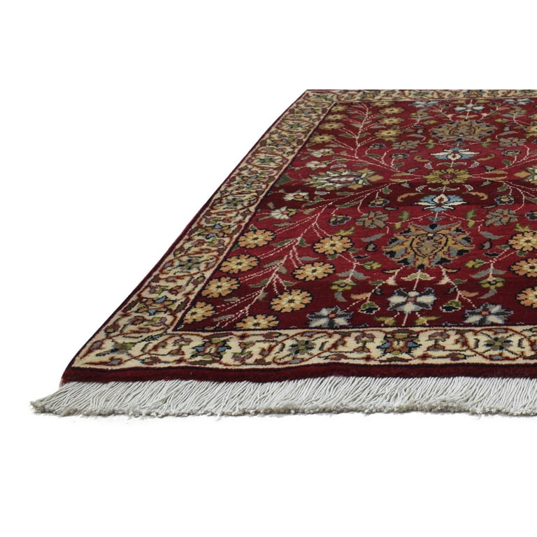 3' X 3' Rug Wool Brown top Persian Hand Knotted Bokhara Oriental Small Carpet