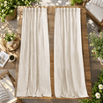 Linen Tab Rod Pocket Sheer Curtafor Living Room 52x102 Inches Long ...