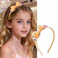 thumbnail image 2 of Ticikt Kids Back To School Headband, Glitter Double Bow Pencil Hair Hoop Cute Girls Hair Accessories, 2 of 8