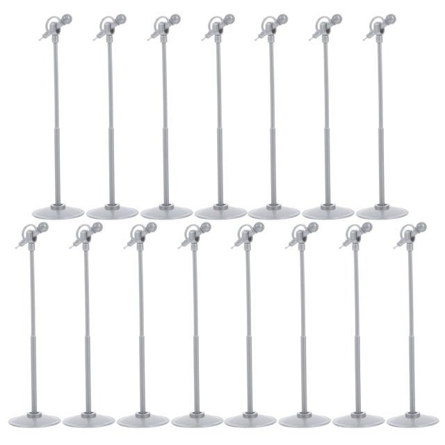 Guangmc 15 Mini micrófono de juguete, accesorios para muebles, modelo de plástico