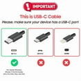 thumbnail image 3 of Afflux 2 Pack USB-A to USB-C Fast Charger Braided Type C Cable Compatible with iPhone 17 / 16 / 15 Pro Max Plus Air, Samsung Galaxy S25 S24 S23 Ultra, Google Pixel, iPad Pro, Universal (3ft, Red), 3 of 6