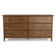 thumbnail image 4 of Grain Wood Furniture Greenport 6-Drawer Bedroom Dresser, Solid Wood with a Brushed Walnut Finish, 4 of 8