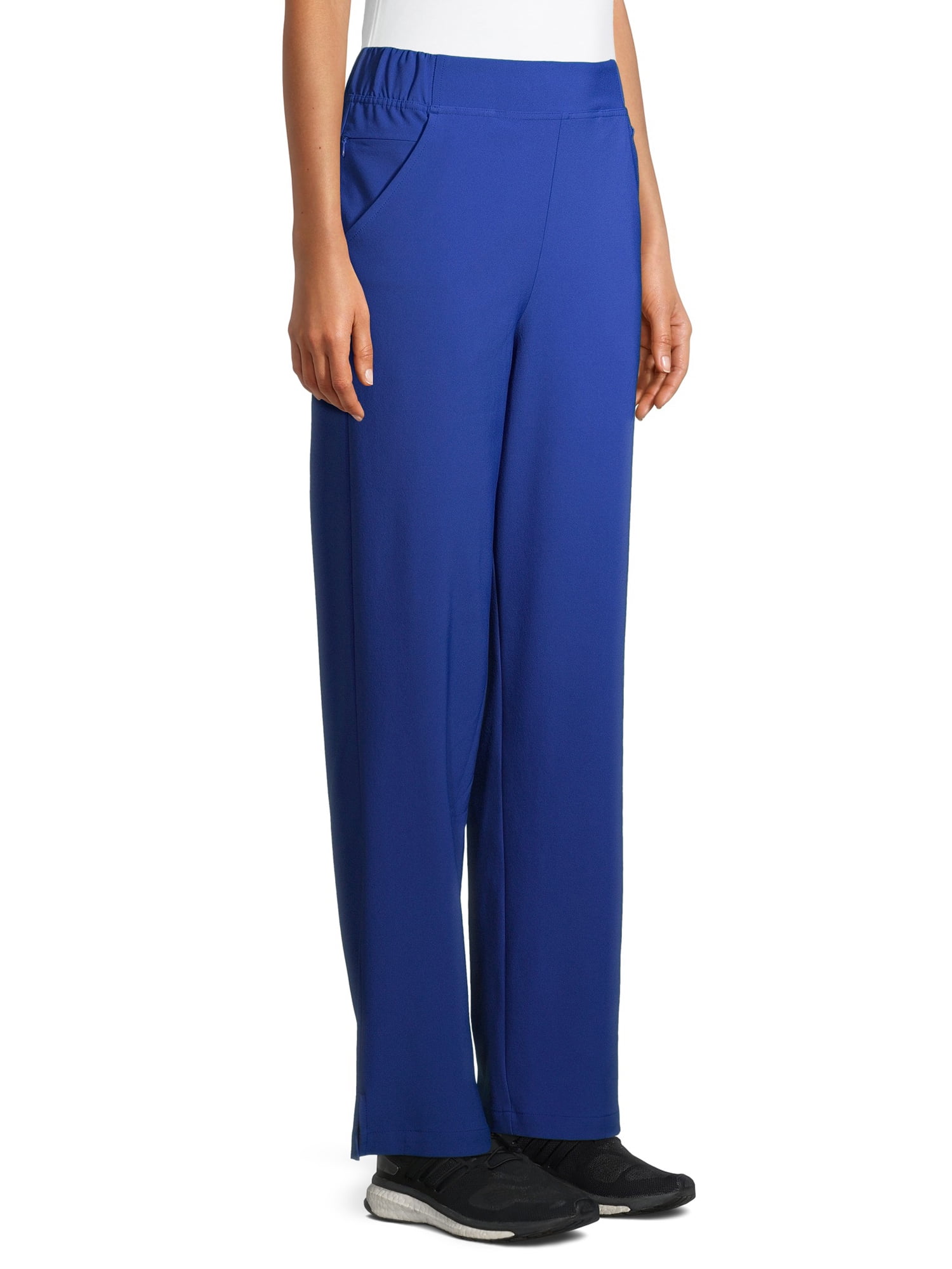 ClimateRight by Cuddl Duds Modern Fit Straight-Leg Flat Front Scrub Pant (Women's Petite), 1 Count, 1 Pack