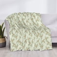thumbnail image 3 of Honeii Rose (2) print throw blanket, crafted from cozy cotton flannel, offers versatile home decor as a bedding suitable for all seasons.-50"x40", 3 of 6