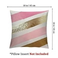 thumbnail image 4 of Pink-Gold-and Gray Diagonal Brush Strokes Pillow Cases,, 4 of 7