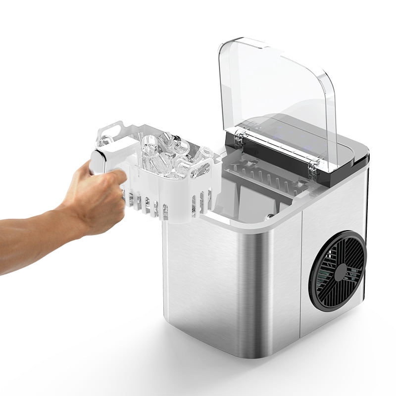 CNV 1.3L Smart Automatic Ice Maker, Portable Countertop Ice Machine Fast Ice Making for Home and Commercial Use