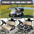 thumbnail image 4 of Yuyamidu Skull Golf Cart Seat Covers with Pockets Rose Golf Cart Seat Blanket for Club Car Seat Towel Blanket Golf Cart Accessories Easy to Install, 4 of 7