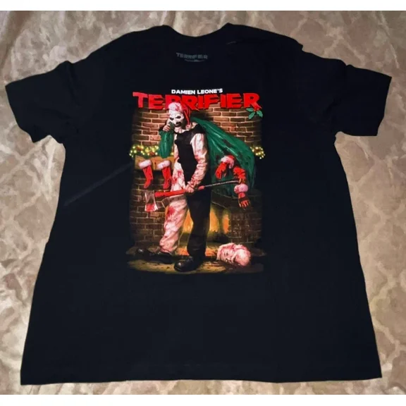 Terror Threads Terrifier 3 Shirt Mens 3X Santa Christmas Art The Clown