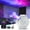 White Music control, variant on Star Projector, Galaxy Projector for Bedroom, Smart APP & Voice Control Galaxy lamp, Compatible with Alexa & Google Home, for Kids Adults Bedroom,Room Decor,Game Room,Party (Black Round)