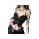 thumbnail image 3 of VISgogo, camisola de verano para mujer, camisetas sin mangas finas con tirantes finos y cuello en V, cierre de cremallera frontal, camisetas sin mangas ajustadas VISgogo  moda, 3 of 9