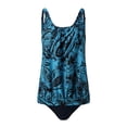 thumbnail image 4 of NINGMENG Bikinis for Women Summer Solid Color Camisole And Panty Set Split Backless Sexy Large Size Two Piece Tankini Swimsuits For Women Bathing Suits,Blue,S, 4 of 6