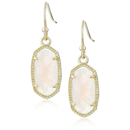 kendra scott plated quartz signature earrings drop lee rose gold