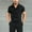 Black, variant on Puntoco Men's Short-Sleeve Work Coverall Lightweight with Elastic Waist Black 10(XL)