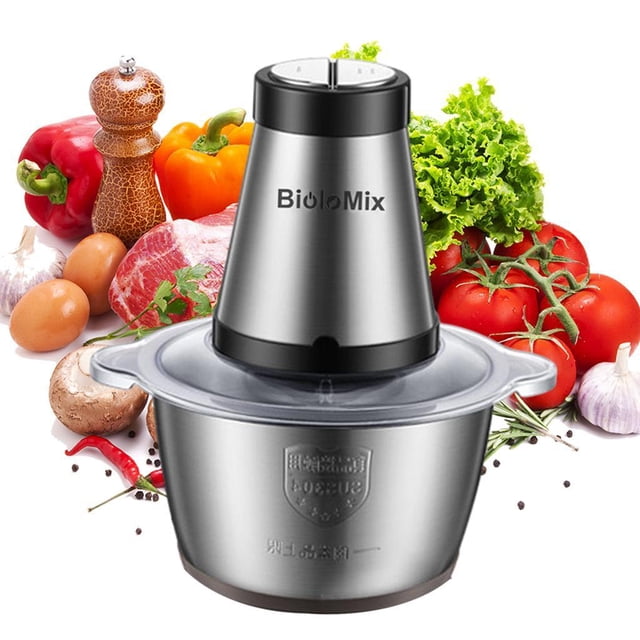 eléctrica portátil, de corte de material acero inoxidable, cortadora de pimienta y jengibre de 500W, trituradora merce business perfecl Picadora de carne eléctrica