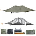 thumbnail image 3 of golytefs Camping Hammock with Mosquito Net Waterproof Rainfly 3 Point Hammock Tent 660 Lbs Load Capacity 2-Person Tree Tent Hammocks for Outdoor Backpacking & Hiking, 3 of 8