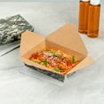 thumbnail image 4 of Bio Tek 49 oz Rectangle Camouflage Paper #2 Bio Box Take Out Container - 8 1/2" x 6 1/4" x 2" - 200 count box, 4 of 11