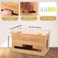 thumbnail image 3 of FUYGRCJ Trash Bag Dispenser Wall Mounted,Trash Bag Organizer Bamboo,Garbage Bag Dispenser Roll Holder,Trash Bag Storage Organizer for Home Kitchen,10 x 6 x 6 Inch, 3 of 10