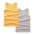 thumbnail image 2 of GERsome 2 Pack Unisex Kids Tank Tops, Boys and Girls Soft Cotton Tank Tops Sleeveless Undershirts Tees Solid Color Round Neck Shirts, Sizes 2-14 Years, 2 of 3