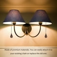 thumbnail image 2 of 2pcs Retro Wooden Fan Light Pull Chain Ceiling Light Hanging Adornment Decor, 2 of 2