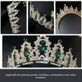 thumbnail image 4 of KAKOWELY Tiara nupcial de cristal, corona, tiara, tocado de boda, diadema de cumpleaños, accesorio para el cabello, 4 of 4