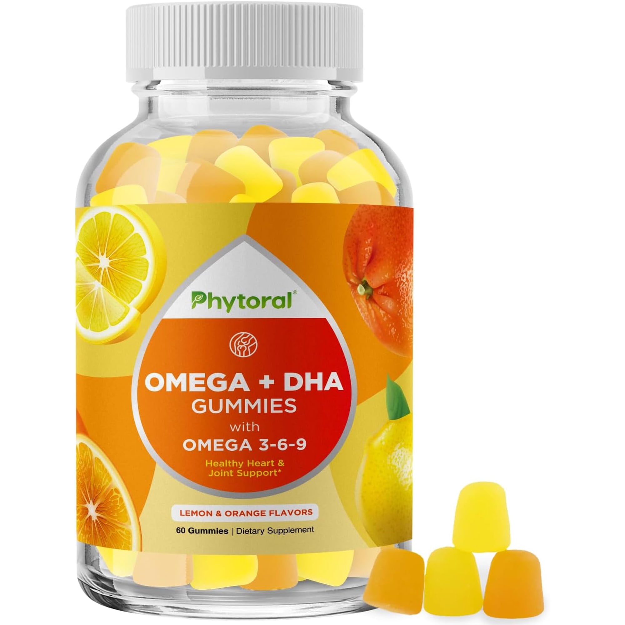 Omega 3 Supplement and Natural Gummy Vitamin with Plant Based Omega 3 6 9